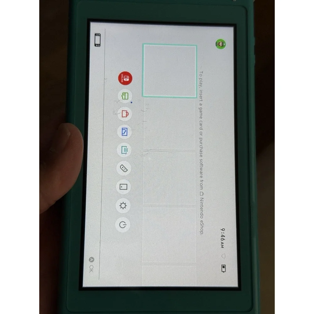 Nintendo Switch Lite- Turquoise With Charger‎ , Works Good